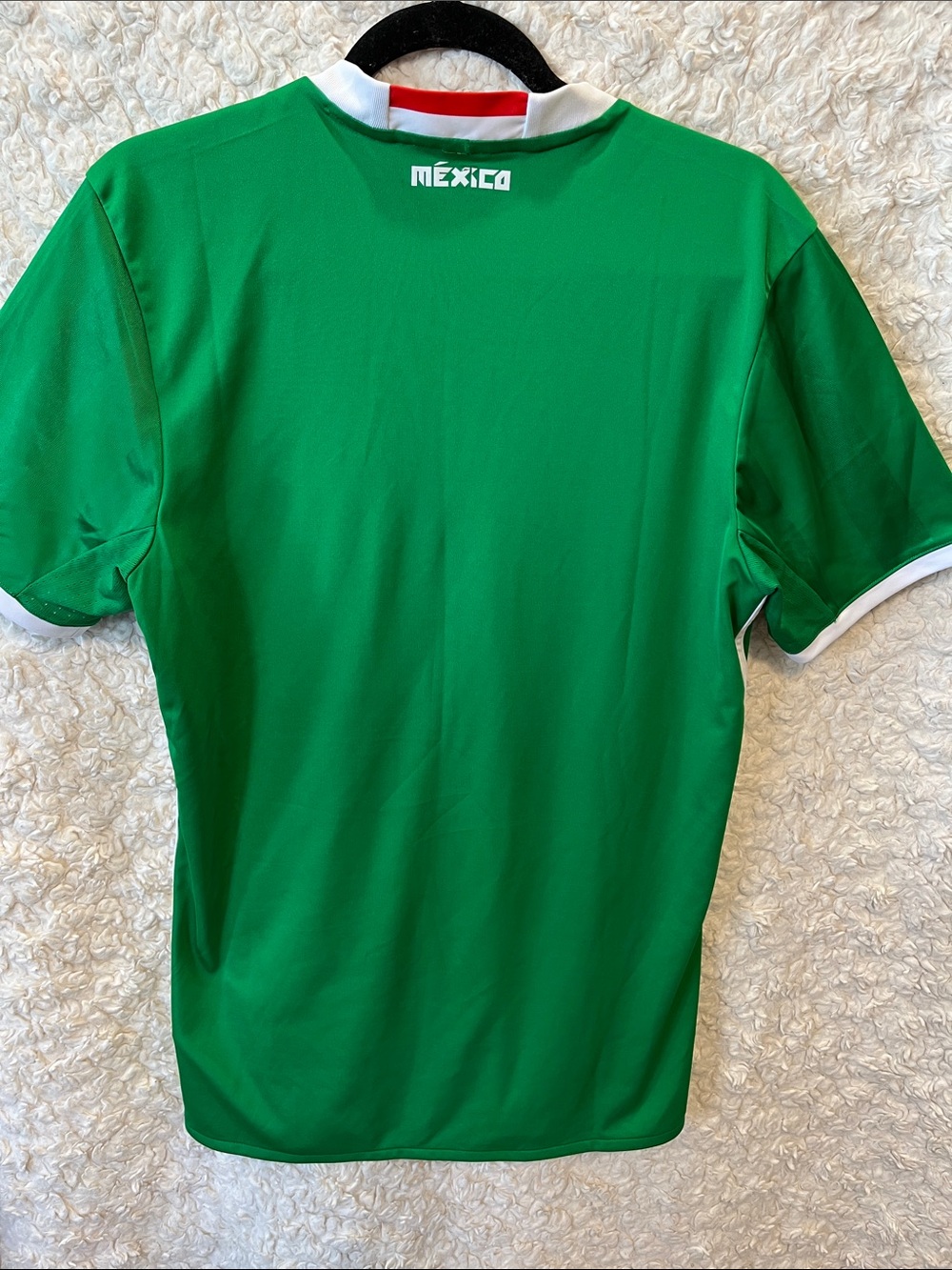 adidas Men’s Green and White Mexico Soccer Jersey - Picture 2 of 4